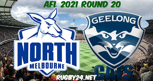 North Melbourne Kangaroos vs Geelong Cats 2021 AFL Round 20 Full Match Replay, Highlights
