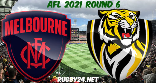 Melbourne Demons vs Richmond Tigers 2021 AFL Round 6 Full Match Replay, Highlights