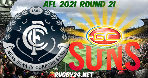 Carlton Blues vs Gold Coast Suns 2021 AFL Round 21 Full Match Replay, Highlights