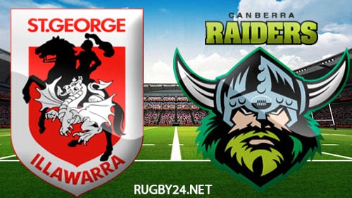 St. George Illawarra Dragons vs Canberra Raiders 03.07.2022 NRL Full Match Replay