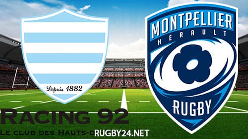 Racing 92 vs Montpellier 22.10.2022 Rugby Full Match Replay Top 14
