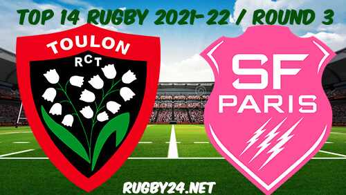 Toulon vs Stade Francais Rugby Full Match Replay 19.09.2021 Top 14 Rugby