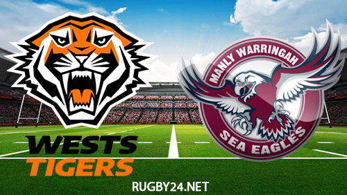 Wests Tigers vs Manly Sea Eagles Full Match Replay Apr 23, 2023 NRL