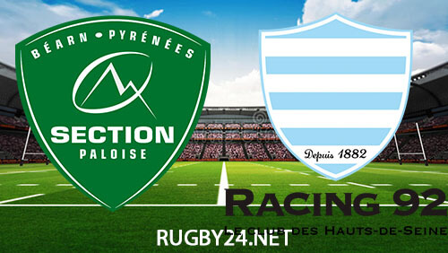 Pau vs Racing 92 26.08.2023 Rugby Full Match Replay Top 14