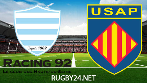 Racing 92 vs Perpignan 02.09.2023 Rugby Full Match Replay Top 14
