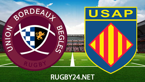 Bordeaux Begles vs Perpignan Rugby 25 November 2023 Full Match Replay Top 14