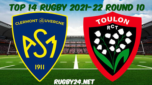 Clermont vs Toulon 07.11.2021 Rugby Full Match Replay Top 14