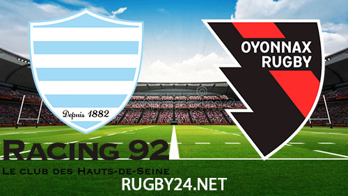 Racing 92 vs Oyonnax Rugby 23 December 2023 Full Match Replay Top 14
