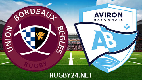 Bordeaux Begles vs Bayonne Rugby 6 January 2024 Full Match Replay Top 14
