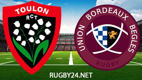 Toulon vs Bordeaux Begles Rugby 4 February 2024 Full Match Replay Top 14