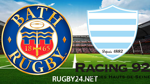 Bath vs Racing 92 Rugby 14 January 2024 Full Match Replay European Champions Cup