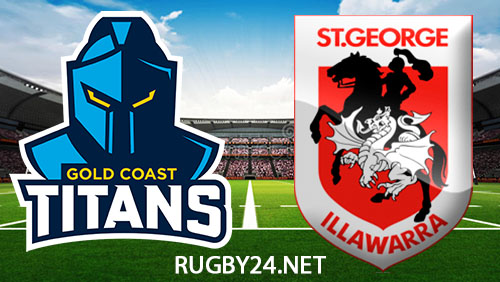 Gold Coast Titans vs St George Illawarra Dragons NRL Full Match Replay 9 March 2024
