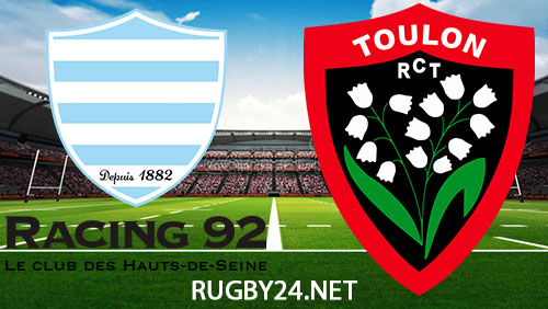 Racing 92 vs Toulon Rugby 10 March 2024 Full Match Replay Top 14