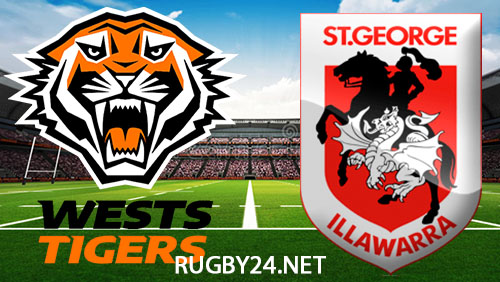 Wests Tigers vs St. George Illawarra Dragons 14 April 2024 NRL Full Match Replay