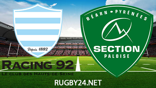 Racing 92 vs Pau Rugby 1 June 2024 Full Match Replay Top 14