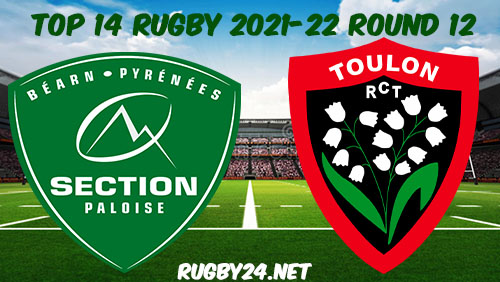 Pau vs Toulon 04.12.2021 Rugby Full Match Replay Top 14