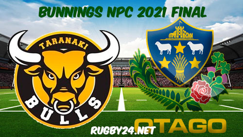 Taranaki vs Otago 20.11.2021 Rugby Full Match Replay Bunnings NPC FINAL