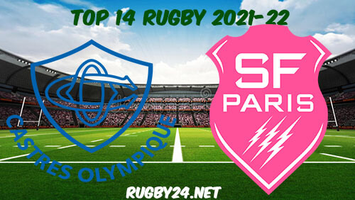 Castres vs Stade Francais 08.01.2022 Rugby Full Match Replay Top 14
