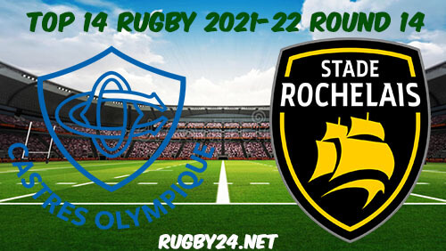 Castres vs La Rochelle 02.01.2022 Rugby Full Match Replay Top 14
