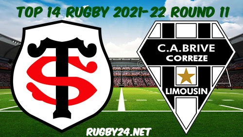 Toulouse vs Brive 27.11.2021 Rugby Full Match Replay Top 14