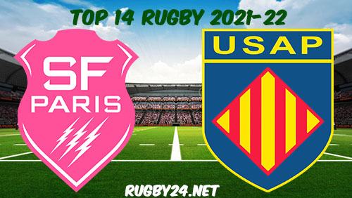 Stade Francais Paris vs USA Perpignan 01.01.2022 Rugby Full Match Replay Top 14