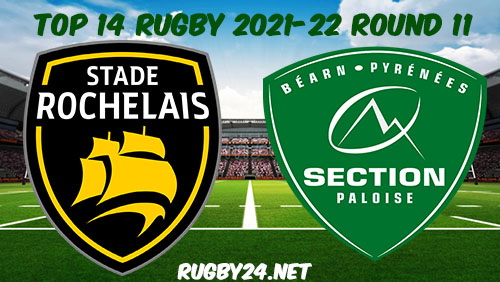 La Rochelle vs Pau 27.11.2021 Rugby Full Match Replay Top 14