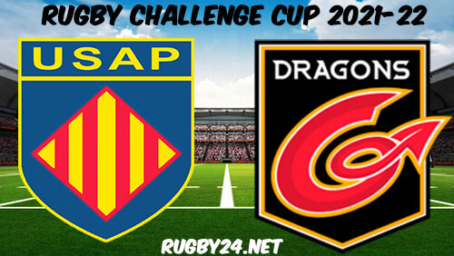 USAP Perpignan vs Dragons Rugby 11.12.2021 Full Match Replay - Rugby Challenge Cup