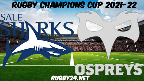 Sale Sharks vs Ospreys Rugby 23.01.2022 Full Match Replay - Heineken Champions Cup
