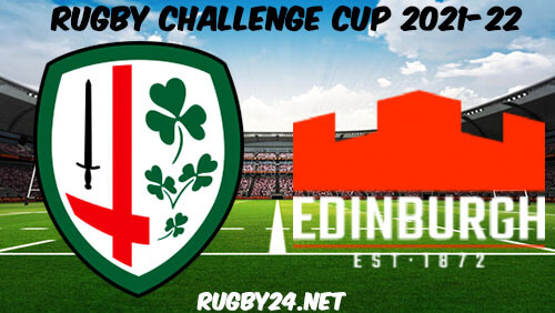 London Irish vs Edinburgh Rugby 15.01.2021 Full Match Replay - Rugby Challenge Cup