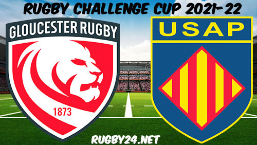 Gloucester vs Perpignan Rugby 22.01.2021 Full Match Replay - Rugby Challenge Cup