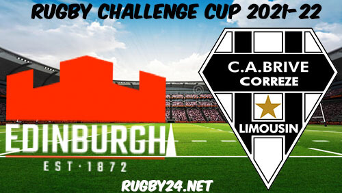 Edinburgh vs Brive Rugby 21.01.2021 Full Match Replay - Rugby Challenge Cup