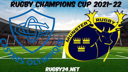 Castres vs Munster Rugby 14.01.2022 Full Match Replay - Heineken Champions Cup