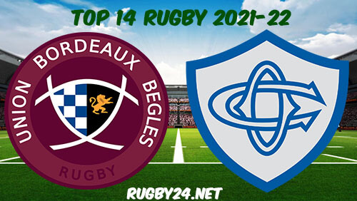 Bordeaux Begles vs Castres 29.01.2022 Rugby Full Match Replay Top 14