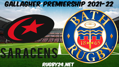 Saracens vs Bath 05.02.2022 Rugby Full Match Replay Gallagher Premiership