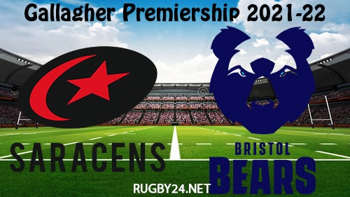 Saracens vs Bristol Bears 26.03.2022 Rugby Full Match Replay Gallagher Premiership