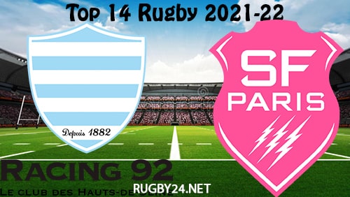 Racing 92 vs Stade Francais Paris 03.04.2022 Rugby Full Match Replay Top 14